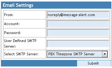 email setting pbx